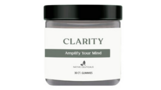 CLARITY - A Botanical Fusion featuring B-Caryophyllene, and natural elements such as Ginkgo Biloba, MCT Coconut Oil- 30 count gummies